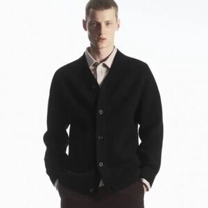 COS V-Neck Wool Cardigan